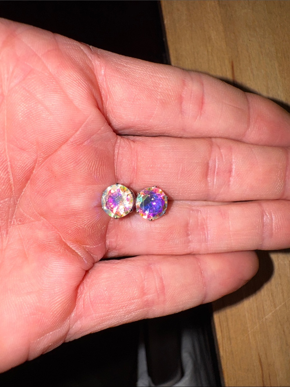 Lia Sophia Iridescent Crystal Stud Earrings - Multicolor